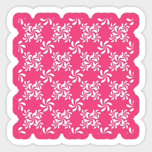 Spiral flower pattern design Sticker